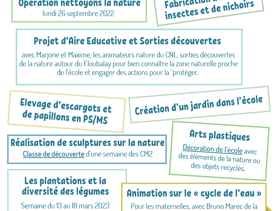 Projets d’année